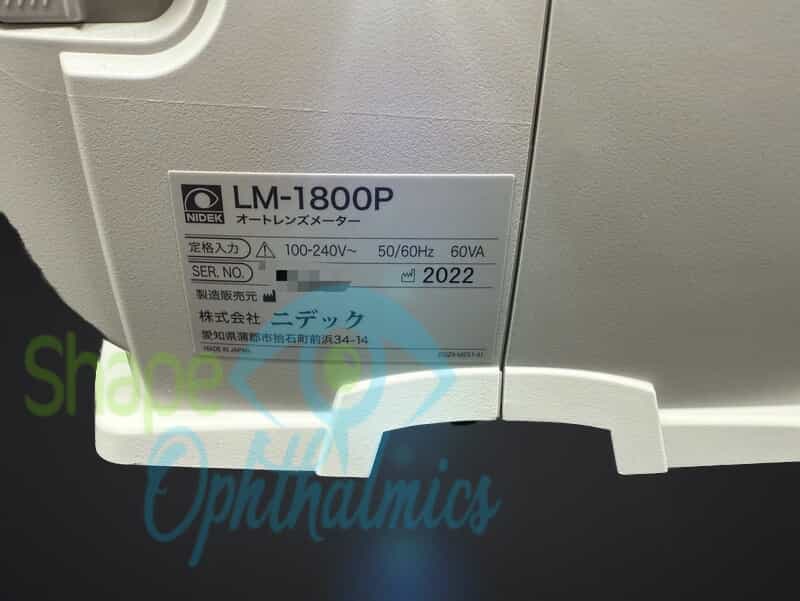 Nidek LM-1800P Auto Lensmeter with Built-in Printer - Image 6